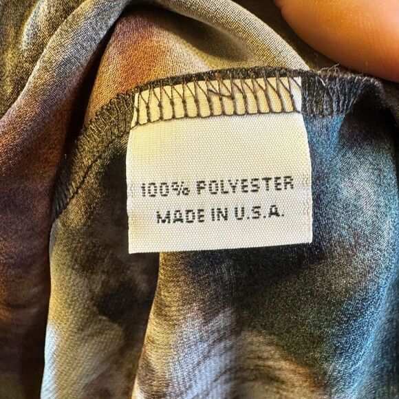 Brynn Walker Abstract Open Front Sheer Cardigan/Cover up Size M Boho Casual - Picture 7 of 8